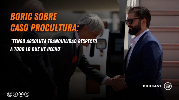 Boric sobre caso Procultura: “Tengo absoluta tranquilidad respecto a todo lo que he hecho”